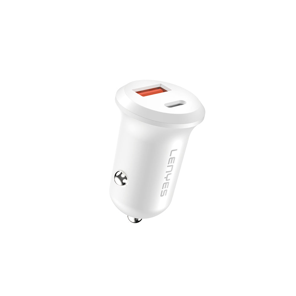 Lenyes CA53 Hızlı Şarj Özellikli Dual Type-C + USB-A Portlu Mini Araç Şarj Aleti 30W Lenyes CA53 Hızlı Şarj Özellikli Dual Type-C + USB-A Portlu Mini Araç Şarj Aleti 30W